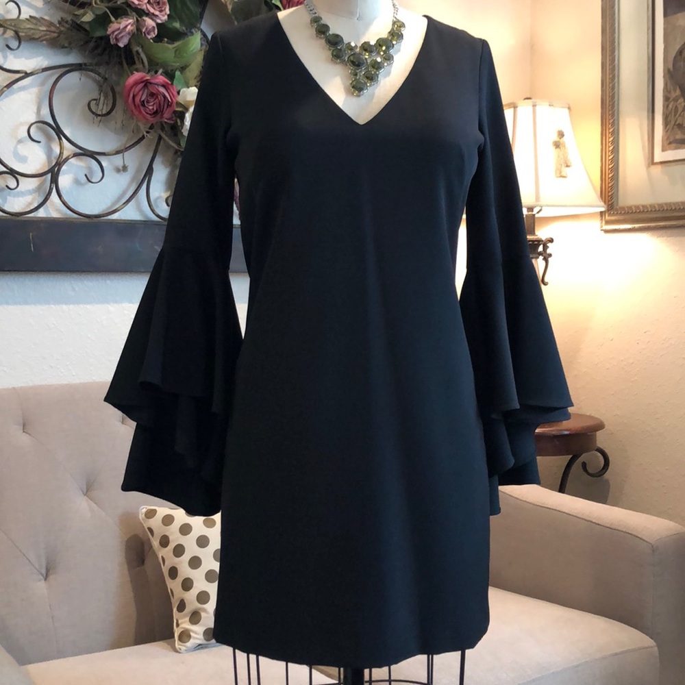 Betsy & Adam Bell Sleeve Dress